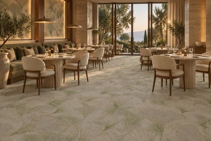 ligea visualisation of a restaurant with the design Fan from THE BOTANICAL, Original colourway colourway