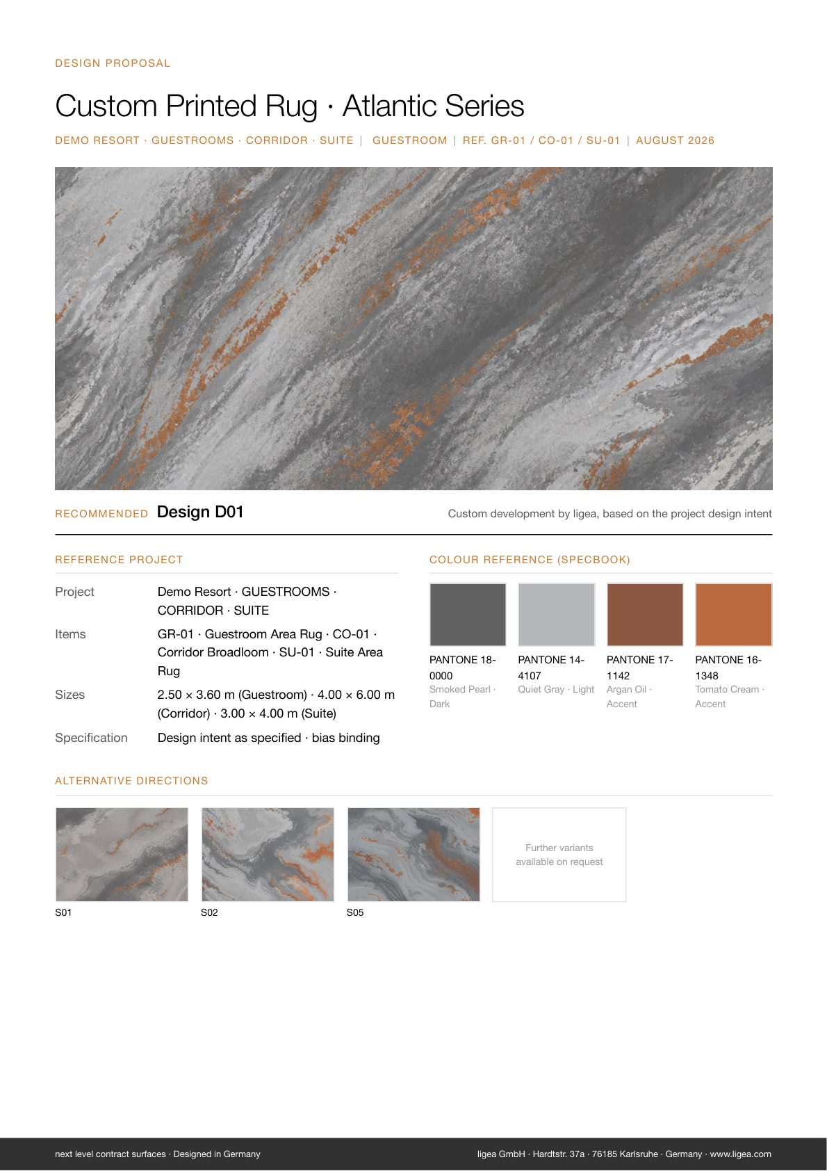 Design proposal sheet